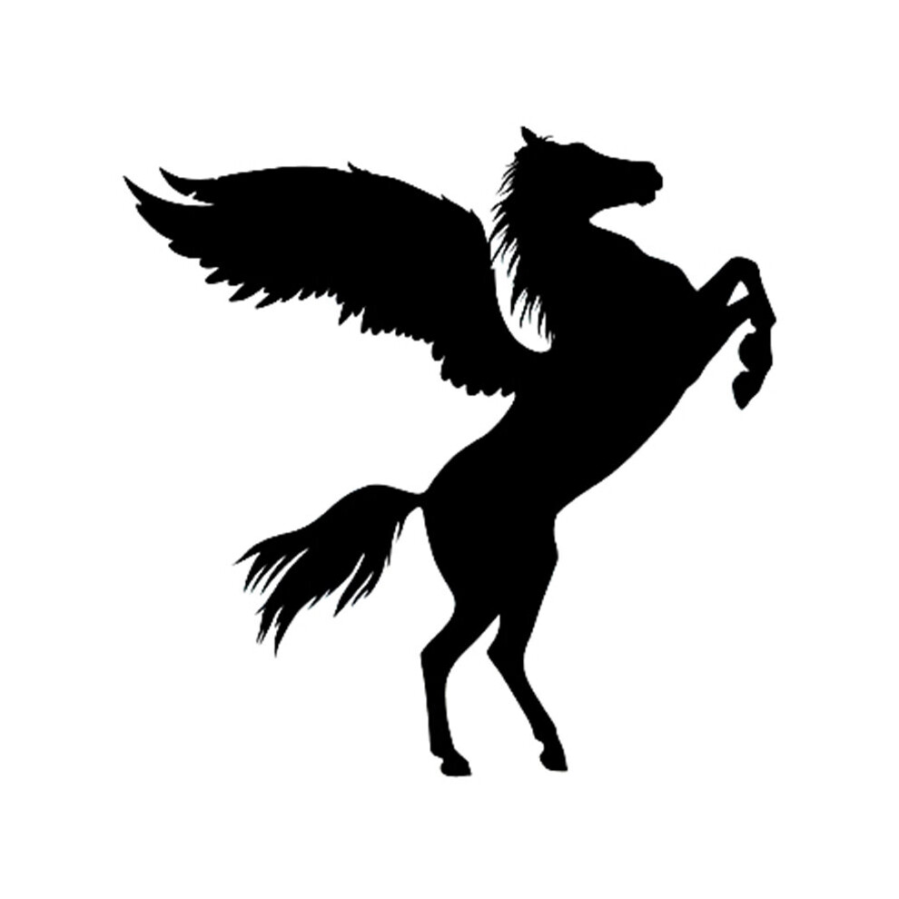 Car Styling Decals Horse With Wings Pegasus 13Cm X13cm Car Motorcycle Truck Vinyl Waterproof Outdoor Stickers 5063131434774
