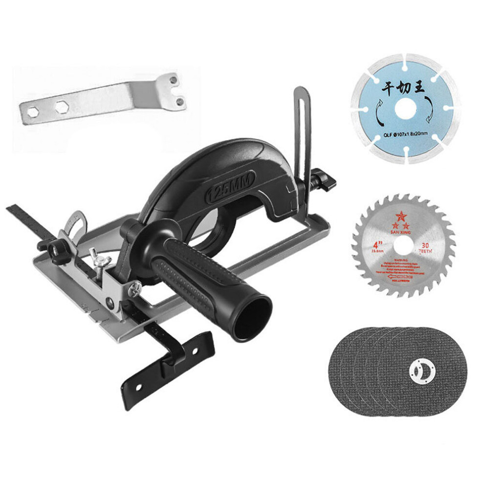 45 Adjustable Cutting Depth Positioning Bracket Angle Grinder Retrofit Cutting Machine Slotting Base For100-125Mm Angle Grinder 5063131459128