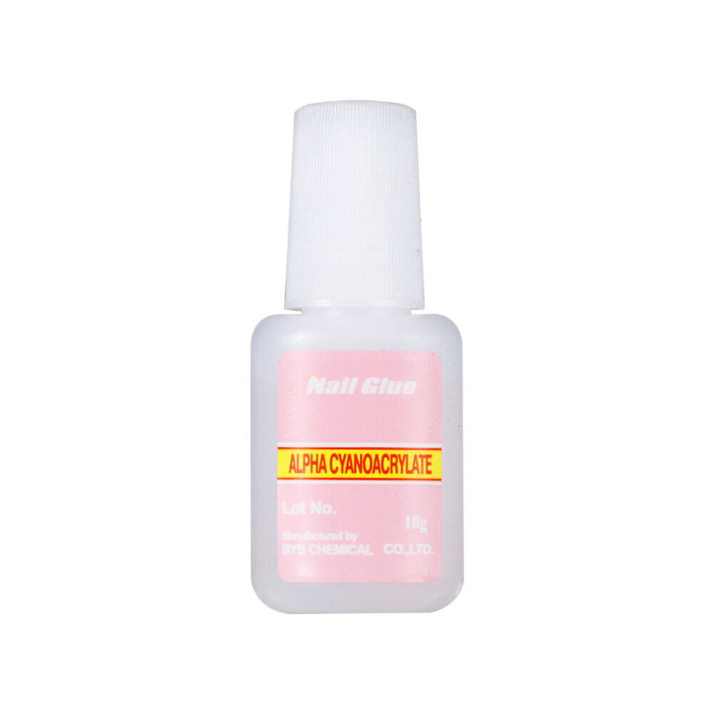 Wejoy 10G Fast Drying Nail Glue For False French Tips Glitter Acrylic Nail Art Decoration Adhesive Manicure Tool Bottle Cap With Brush
