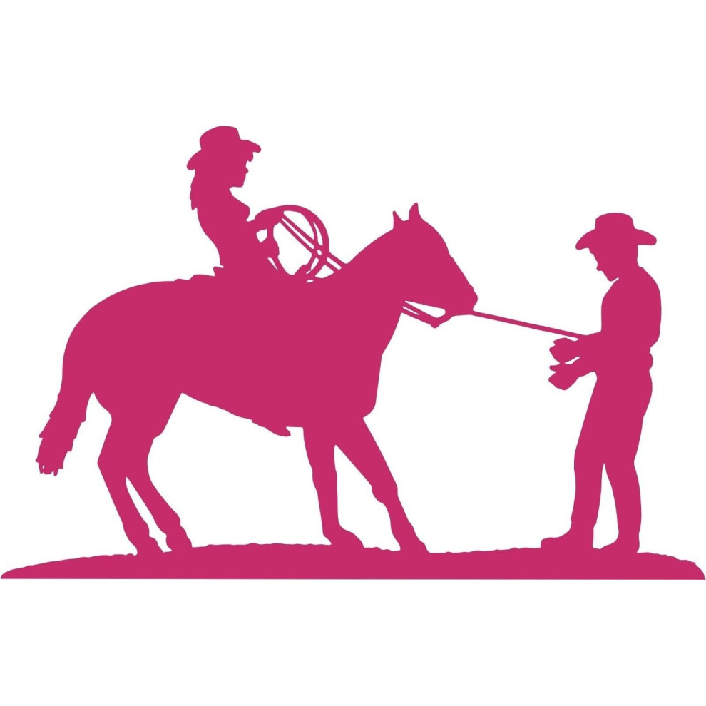 For Cowgirl Cowboy Horse Rodeo Western Car Truck Window Laptop Vinyl Decal Sticker Various Sizes 5063131434781