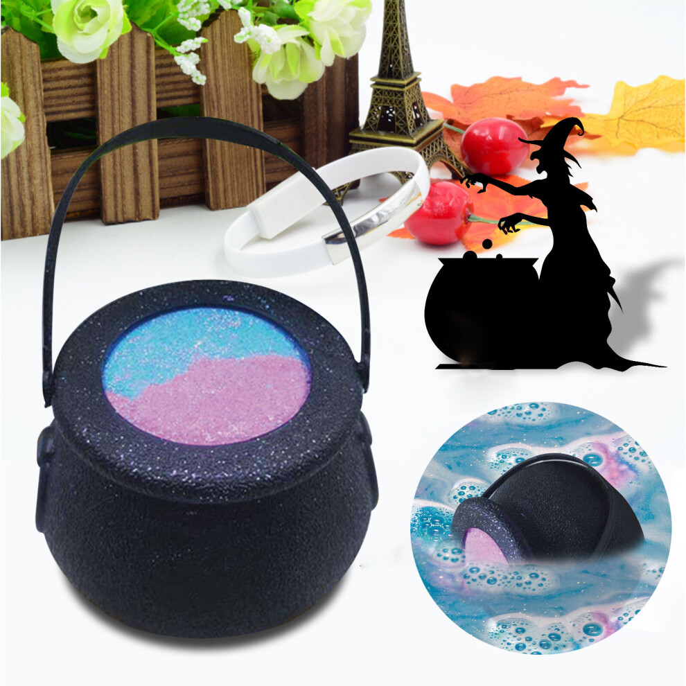 Wejoy 1Pcs 150G Bath Bombs Witch Jar For Spa Bath Starry Sky Sea Salt Essential Oil Moisturizing Skin Gift For Her Wife Anniversaries