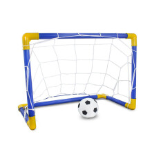 Indoor Football Toy for Kids Premium Portable Soccer Goal Set Folding Mini Soccer Ball Goal Post Net Set Football Play Kit