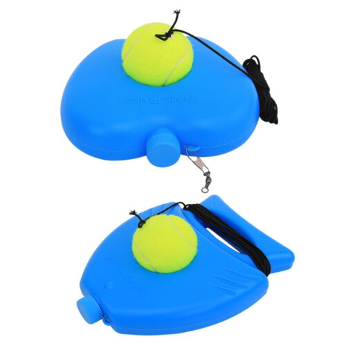Single Practice Tennis Training Device with Ball Elasctic Rope String Self-learning Rebound Tool Aids Exercise Baseboard 1