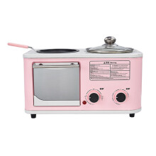 Home appliance Electric 3 in 1 Household Breakfast machine mini bread toaster baking oven omelette fry pan hot pot boiler food s
