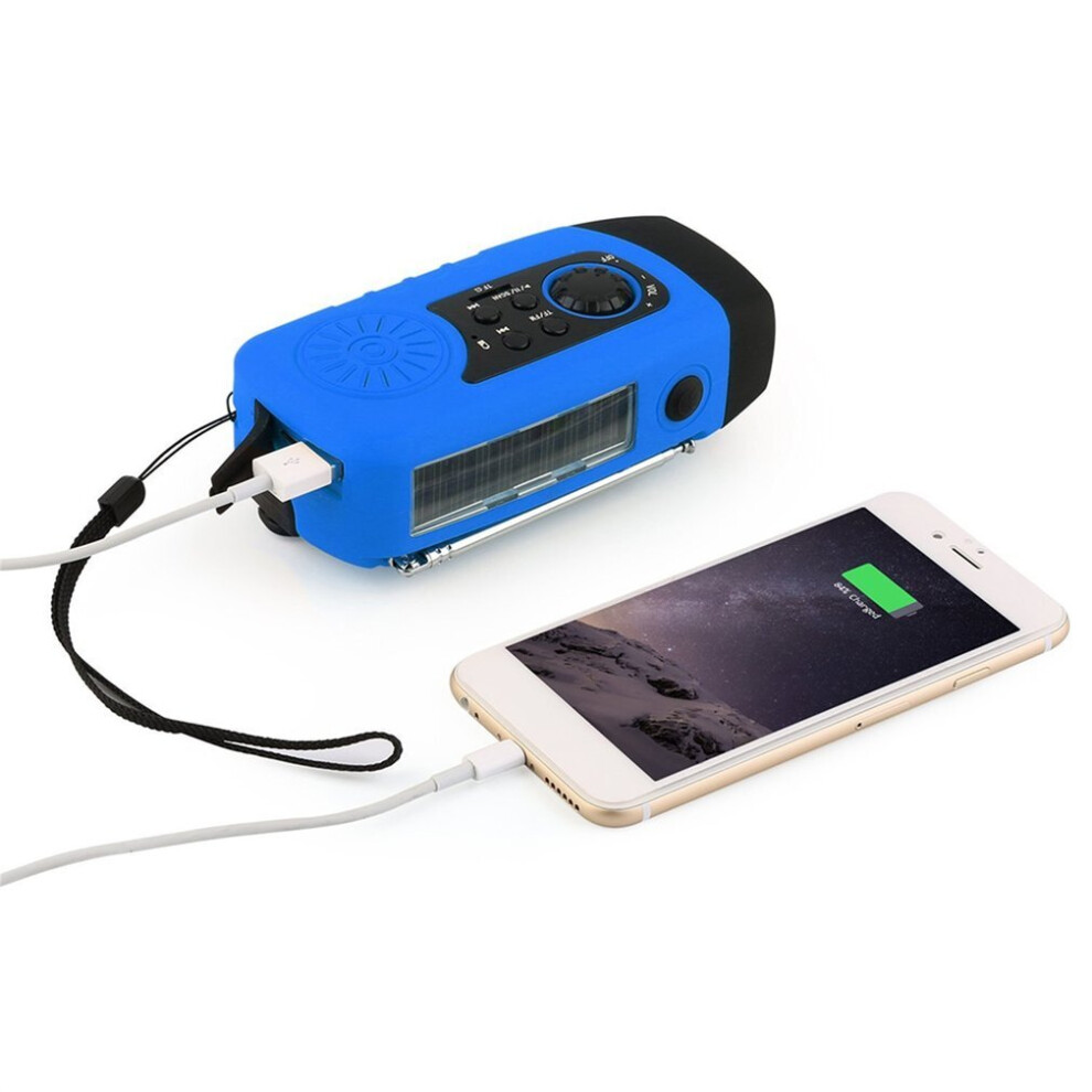 Portable Solar Outdoor Multi-Functional Rechargeable Radio Flashlight Speaker 5063131616453