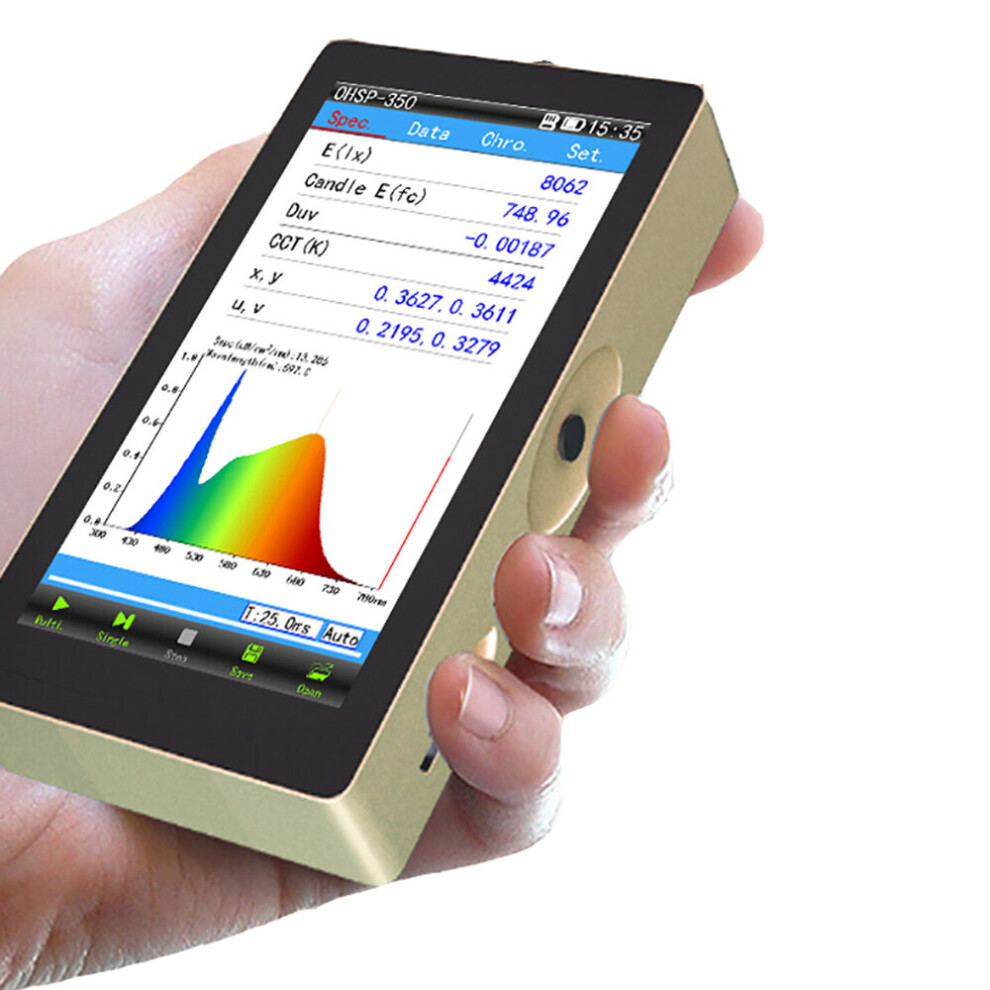 Ohsp350c Portable Spectrometer Cct Cri Lux Test Meter 5063131560077