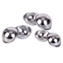 6pcs/pack Creative Mold Metal Aluminum Alloy Bath Bomb Mold 3D Ball Sphere Bombs DIY Bathing Tool Accessories
