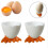 1/2/4Pcs Egg Cup Holder Plastic Boiled Egg Cups Stand Rack Kitchen Cooking Tool Breakfast Supplies Cute Eggs Separator Container 3