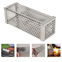 6 Inch Stainless Steel Square Pellet Tube BBQ Smoker Tube Barbecue Tools