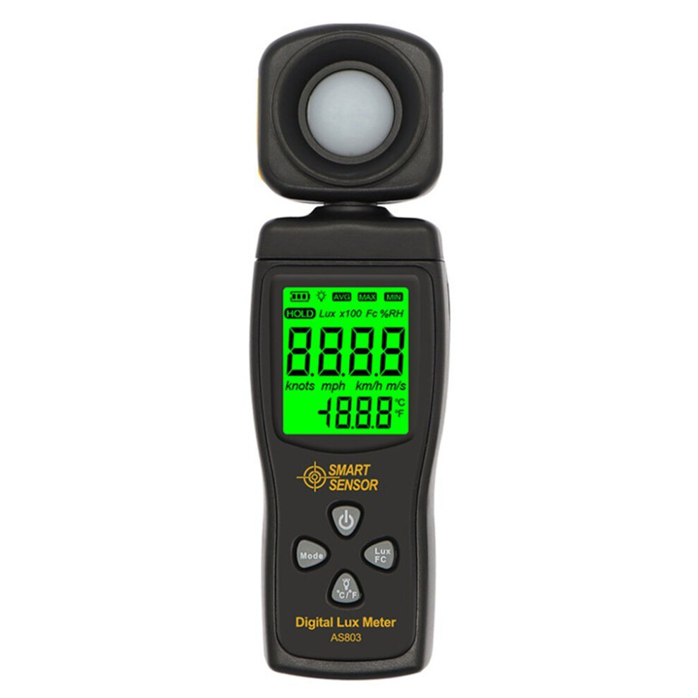 As803 Smart Digital Meter Luminosity Checker Meter 1-200000 Lux Tools Photometer Spectrometer Actinometer Light 5063131560107