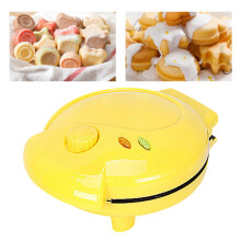 Electric Waffle Maker Non Sticking Coating Waffle Baking Mould Automatic Cartoon Style for Household Sandwich Pastries Bread