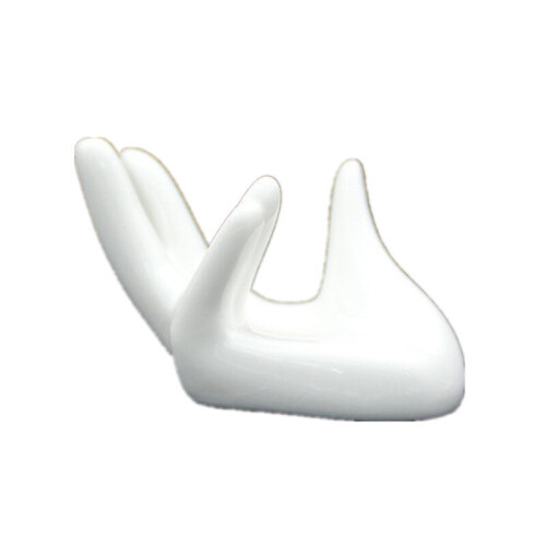 1 Pcs Hand Shape Ceramic Home Desk Decor Soft Or Hard Boiled Egg Cup Holder Egg Holder Container Egg Tools Ocarina White Ceramic