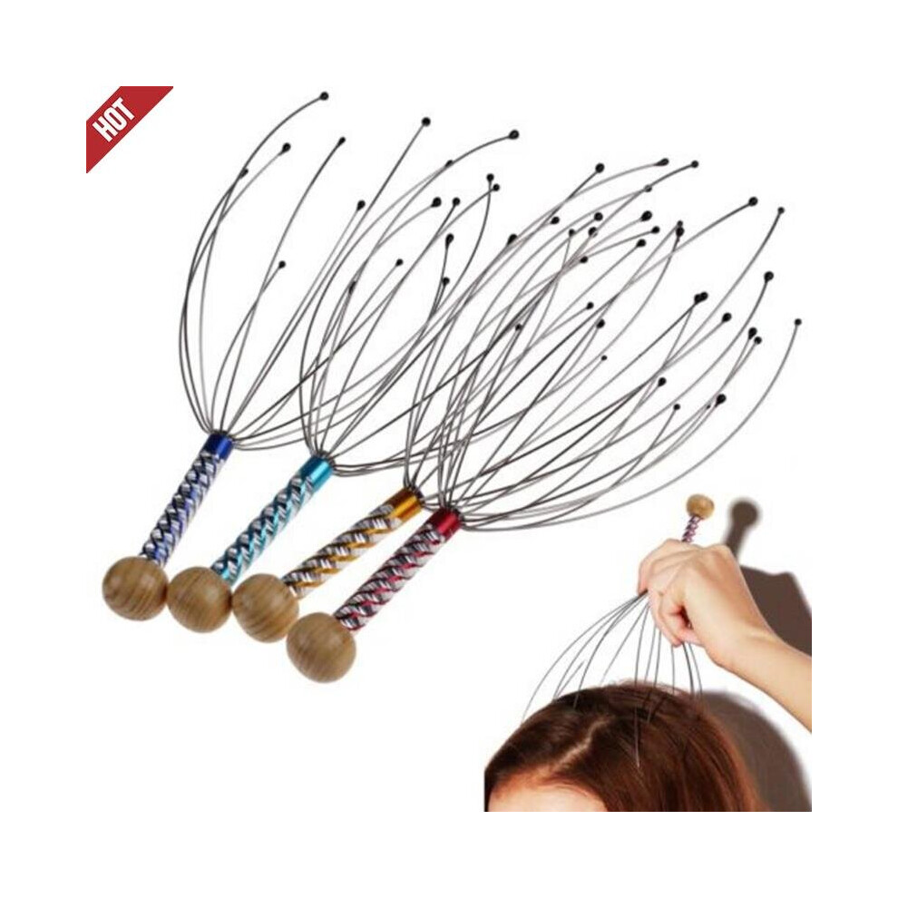 Wejoy 1Pc Body Head Massage Device Relaxation Octopus Scalp Massager Instrument Scratcher Relieves Tension Relaxation Health Care Tool