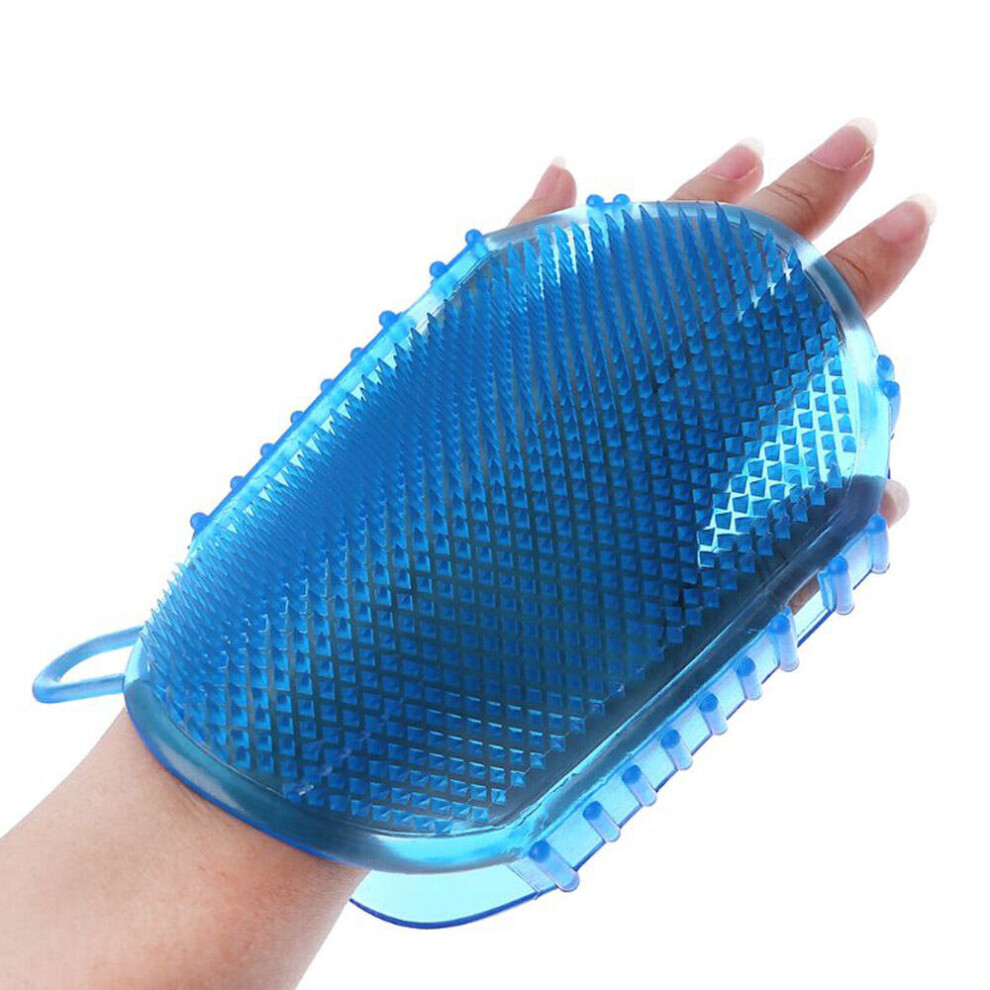 Wejoy 1Pcs Random Color Soft Silicone Massage Scrub Gloves For Peeling Body Bath Brush Exfoliating Gloves Footbrush Body Brush