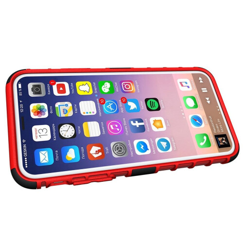 2 in 1 Mobile Phone Protective Case For iPhoneX Cover Shell With Support Stand