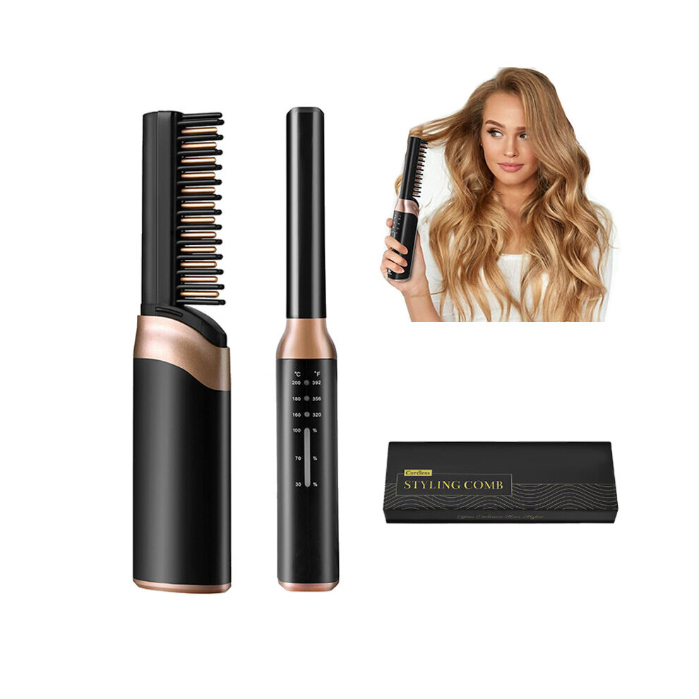 Wejoy Cordless Heated Beard Comb For Men Smooth Beards And Hair For Smooth Beard Straightener Beard Straightening Comb
