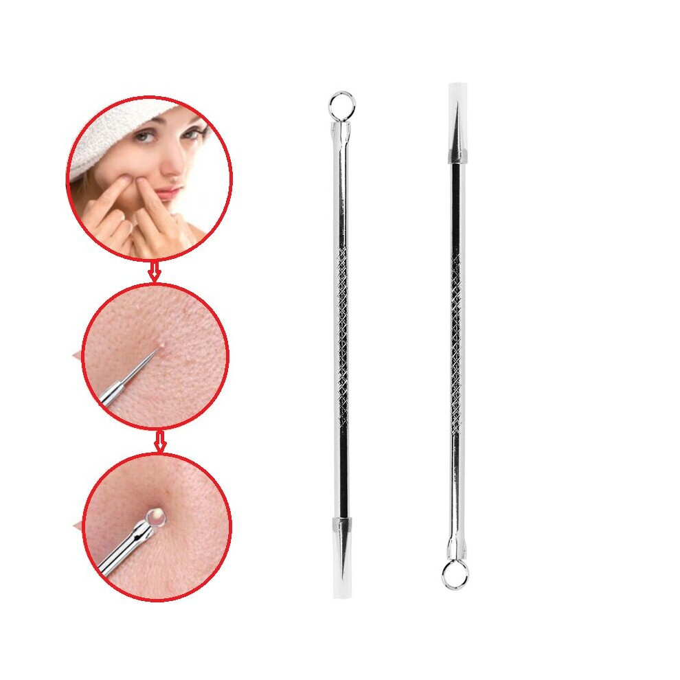 Wejoy Silver 1Pcs Blackhead Comedone Acne Pimple Blemish Extractor Remover Stainless Needles Remove Tools Face Health Skin Care Tools