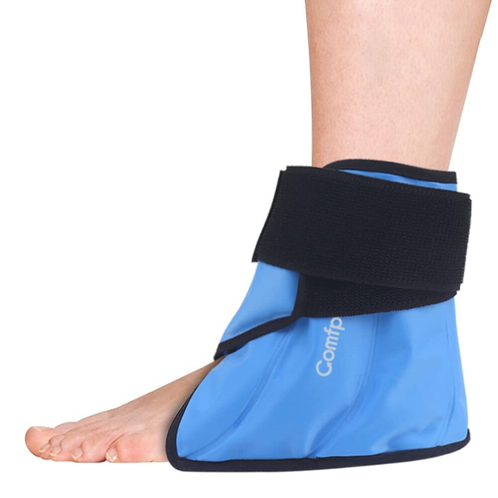 Wejoy 1 Pcs Heel Ice Pack For Injuries Reusable Hot Cold Compress Therapy Foot Wrap For Sports Sprains Plantar Fasciitis Ankle Support