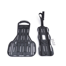 Diving Back Plate Buoyancy Adjusting Vest Backplate with Bottleneck Belt Screws PP Cloth Impact Resistant Dive Gear