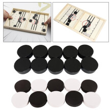 Fast Sling Puck Game Piece Wood Board Table Hockey Game Piece Chessman
