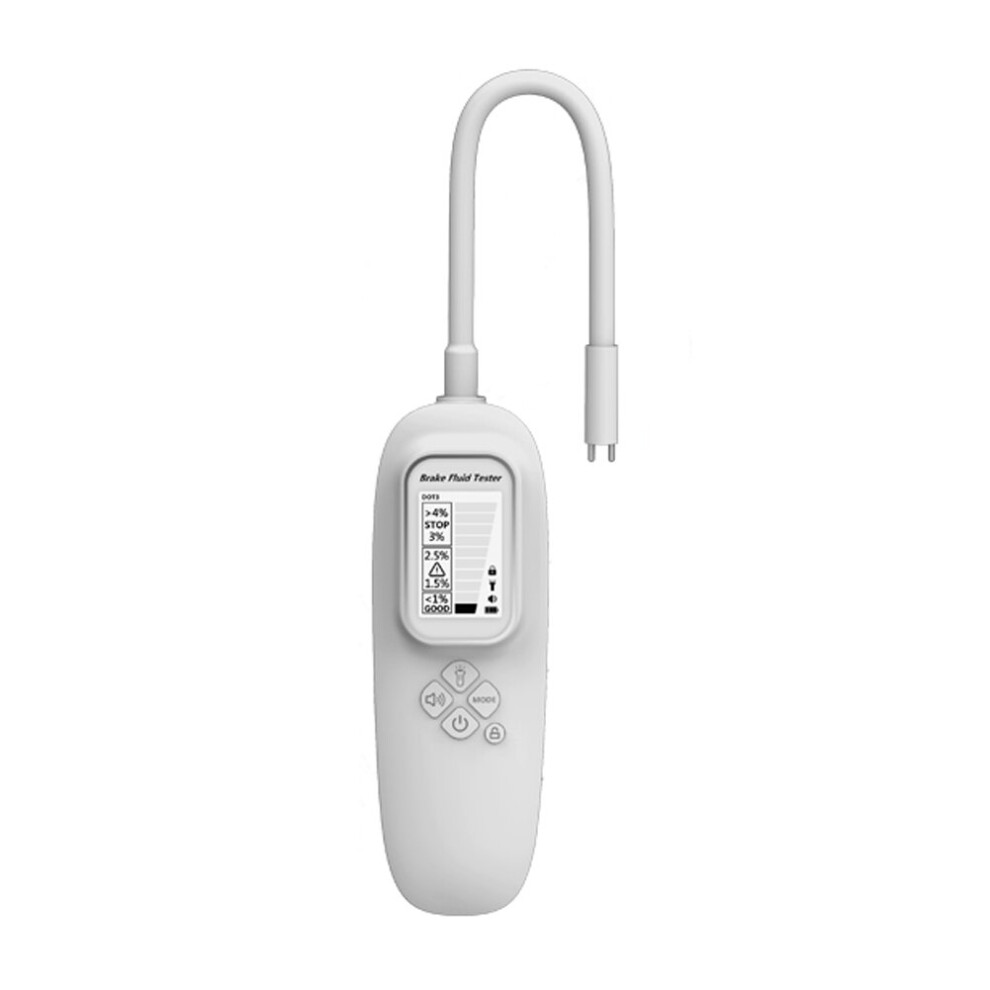 Portable Vehicle Brake Fluid Tester Brake Fluid Tester Led Display With Backlight Flashlight Sound Alarm For Dot3 Dot4 Dot5.1 5063131442755