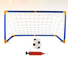 1 Set of Portable Assembly Soccer Gate Indoor Outdoor DIY Football Net Soccer Goal Door Sports Toys Size (2Pcs Long Tubes,