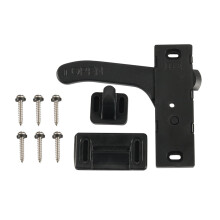 RV Screen Door Latch Hardware Lock Travel Trailer Camper Motorhome Right Hand Interior Black Replacement Parts Entry Zinc Alloy