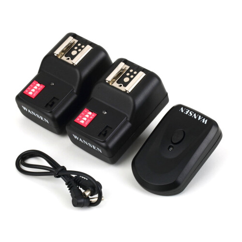 Wireless 4 Channels Practical Flash Trigger Transmitter With 2 Receivers Set 2
