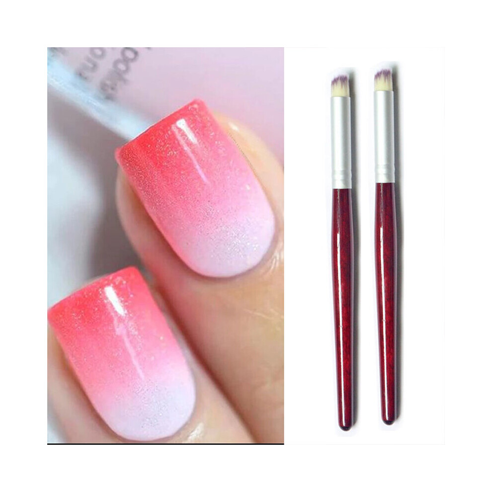 Wejoy Nail Art Brush Nail Gradient Drawing Pen Paint Nail Brush Nails Uv Gel Oblique Brushes For Manicure Gradual Painting Pen Hot