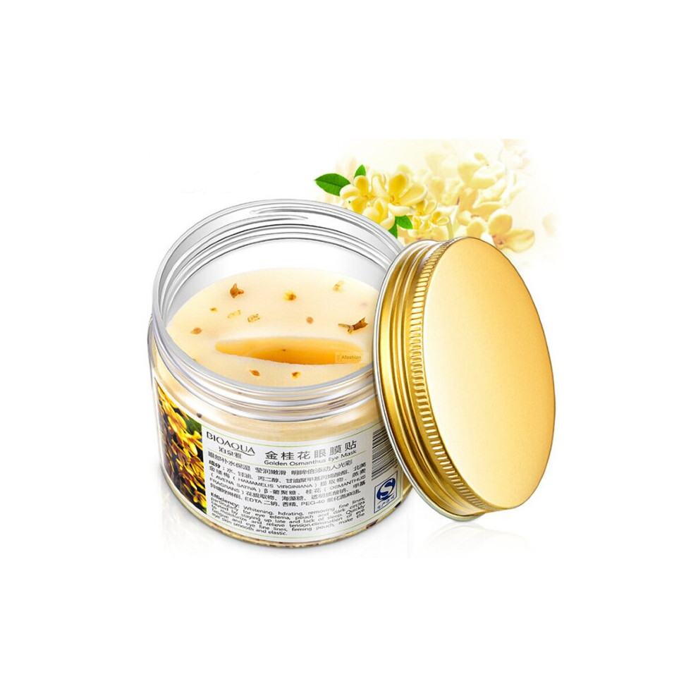 Wejoy 80Pcs/ Bottle Gold Osmanthus Eye Mask Women Collagen Gel Whey Protein Face Care Sleep Patches Health Mascaras De Dormir