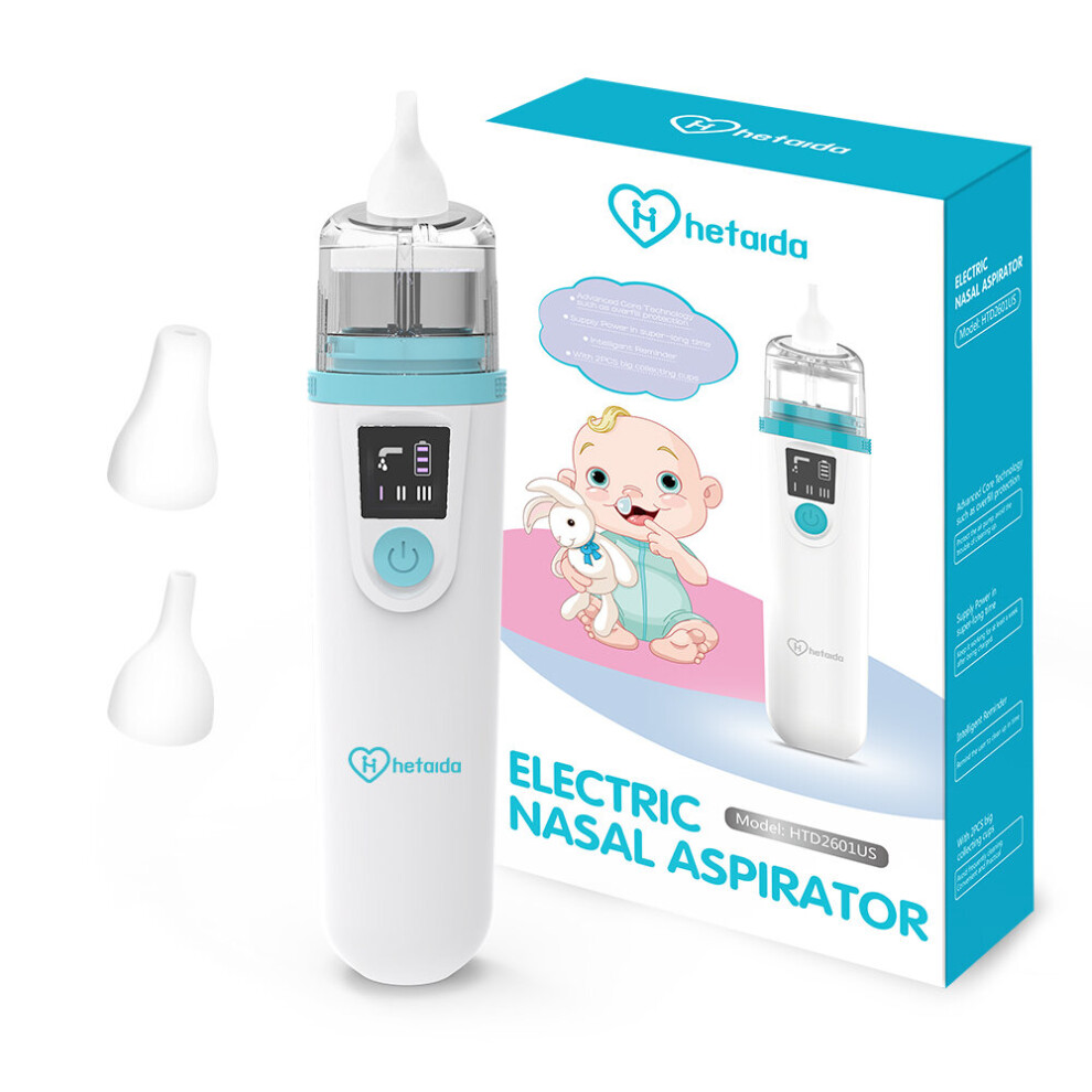 Hetaida Baby Nasal Aspirator Safe Comfortable Electric Hygienic Silicon Nose Cleaner Aspirator For Children Baby Kids Infants Wejoy