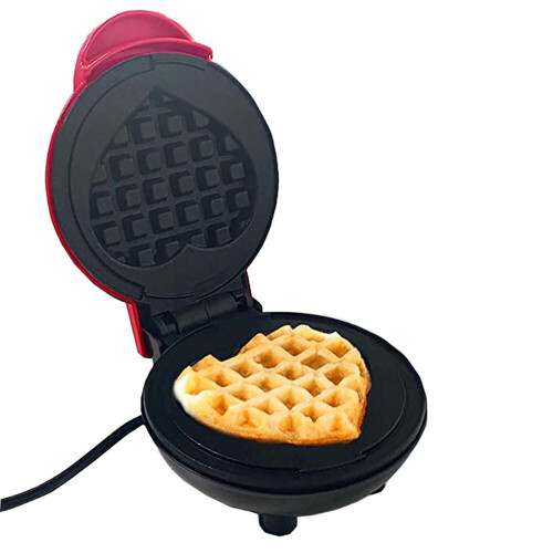 Mini Electric Waffles Maker Bubble Egg Cake Oven Breakfast Heart Shaped Love Waffle Maker Eggette Machine Mini Waffle Pot 2
