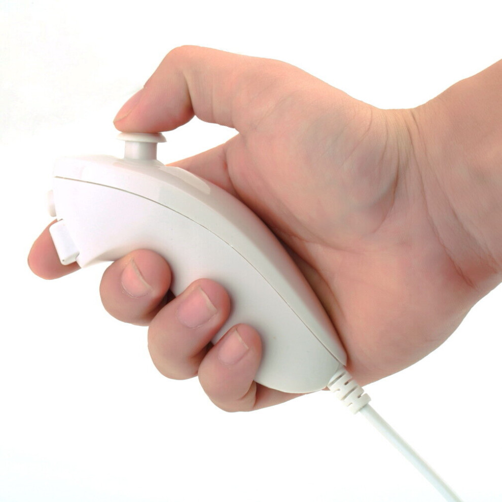 Nunchuck Game Controller Remote For Nintendo For Wii Game Console White 5063131604030