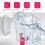 Mini Dishwasher Kitchen Sink Wall Suction Mount Sonic Wave Round Type Dishes Washing Machine 7