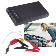 10000mAh Car Jump Starter 12V Power Bank, 200A Starting Current, 400A Peak, Portable Emergency Charger with Clamp Cables