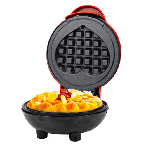 Mini Electric Waffles Maker Bubble Egg Cake Oven Breakfast Heart Shaped Love Waffle Maker Eggette Machine Mini Waffle Pot 1