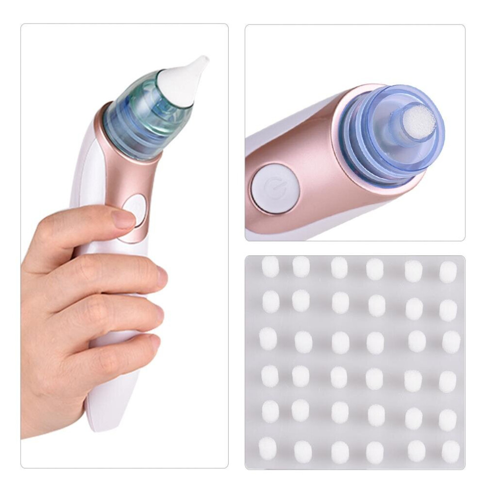 Wejoy 200Pcs Baby Nasal Aspirator Filter Cotton Nasal Suction Device Accessories Disposable Filter Cotton Nose Cleaner
