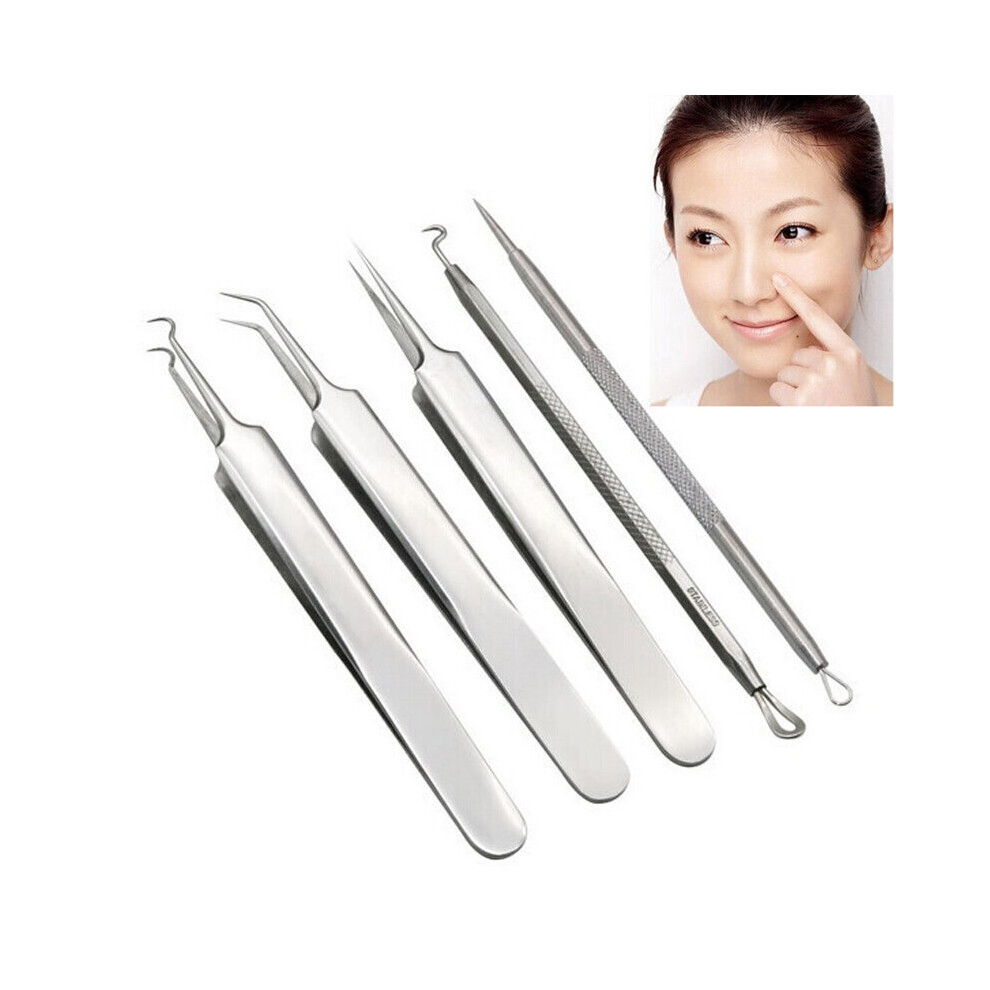 Wejoy 1Set Acne Remover Needles Blackhead Removal Pimple Comedone Extractor Set Blemish Zit Face Skin Care Cleaner Removal Tools