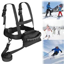 Adjustable Kids Ski And Snowboard Training Harness Toddler Skiing Harness With Removable Leash And Easy Lift Handle Belt Chest