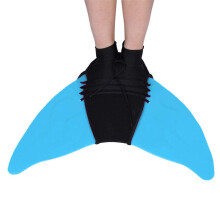 One-piece Flipper Swim Fins Flexible Shoe Diving Feet Tail Swimming Training Fins Flipper for Kids Adults