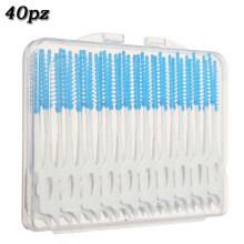 40Pcs Pp Gum Interdental Brush 0.7Mm  Dental Flosser Toothbrush Oral Teeth Cleaner Toothpicks