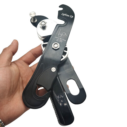 LightenUp Climbing Stop Descender Rock Climbing Descent Device STOP Downhill Rappelling HandleControl Device Descender Abseiling 1