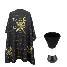 Barber Capes for Men Women Hair Cutting Cape Professional Salon Cape Waterproof Hairdressing Cape with Neck Duster Brush