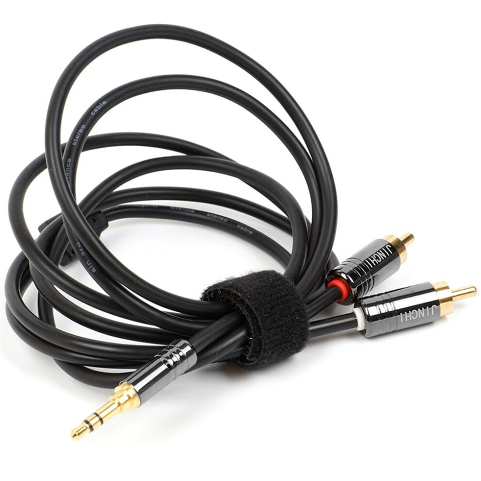 Jinchi 3.5Mm Male Jack To 2Rca Male Audio Cable Plated Aux Audio Cable Gold 5063131639582