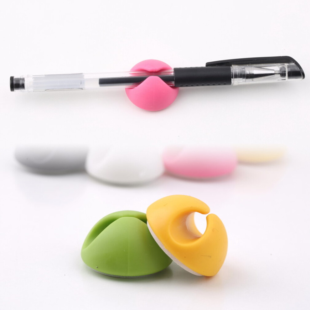 Silicone 6 Pcs Multipurpose Cable Drop Wire Clips Holder Organizer 5063131613612