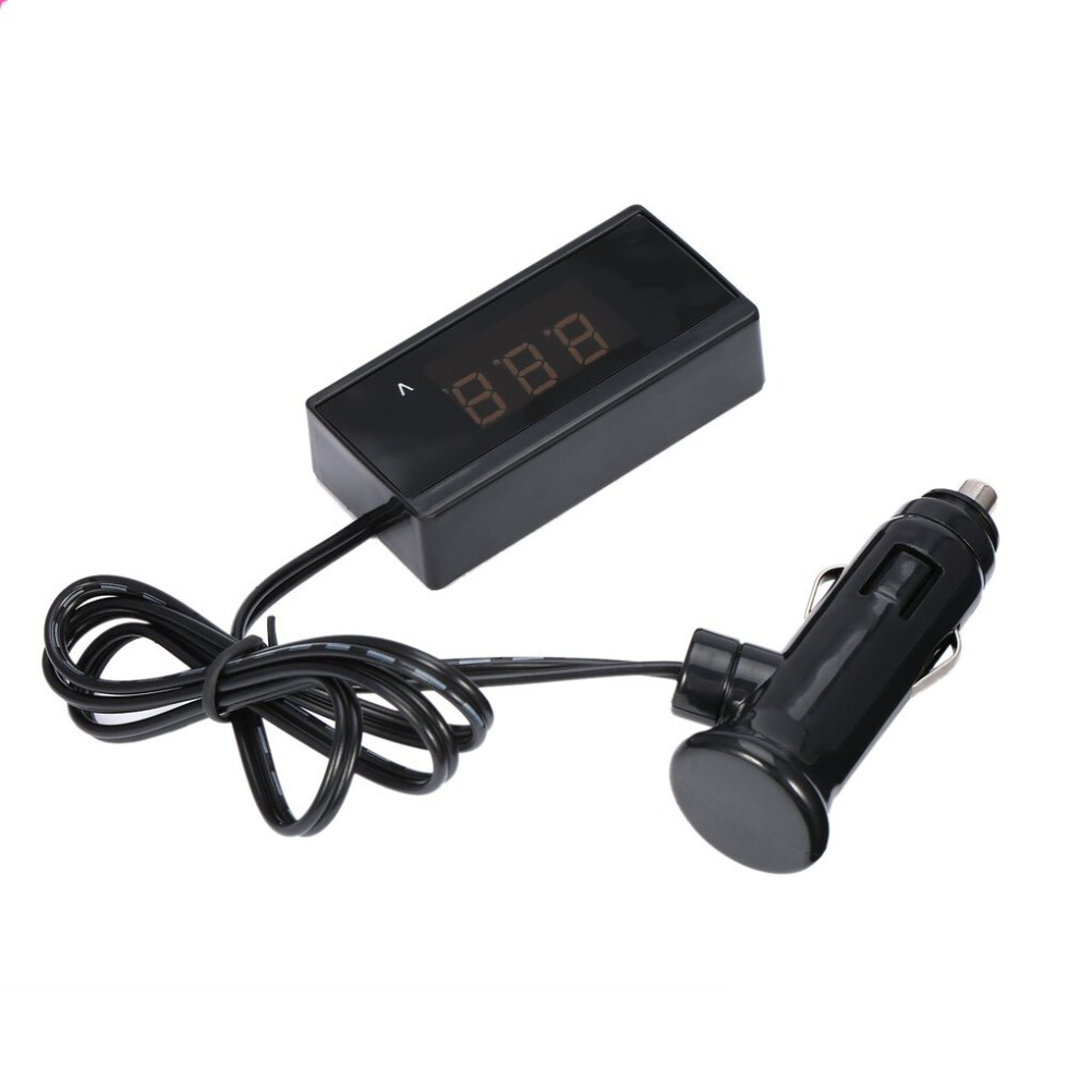 12V/24V Mini Auto Digital Led Voltmeter Car Voltage Gauge Battery Meter 5063131613643