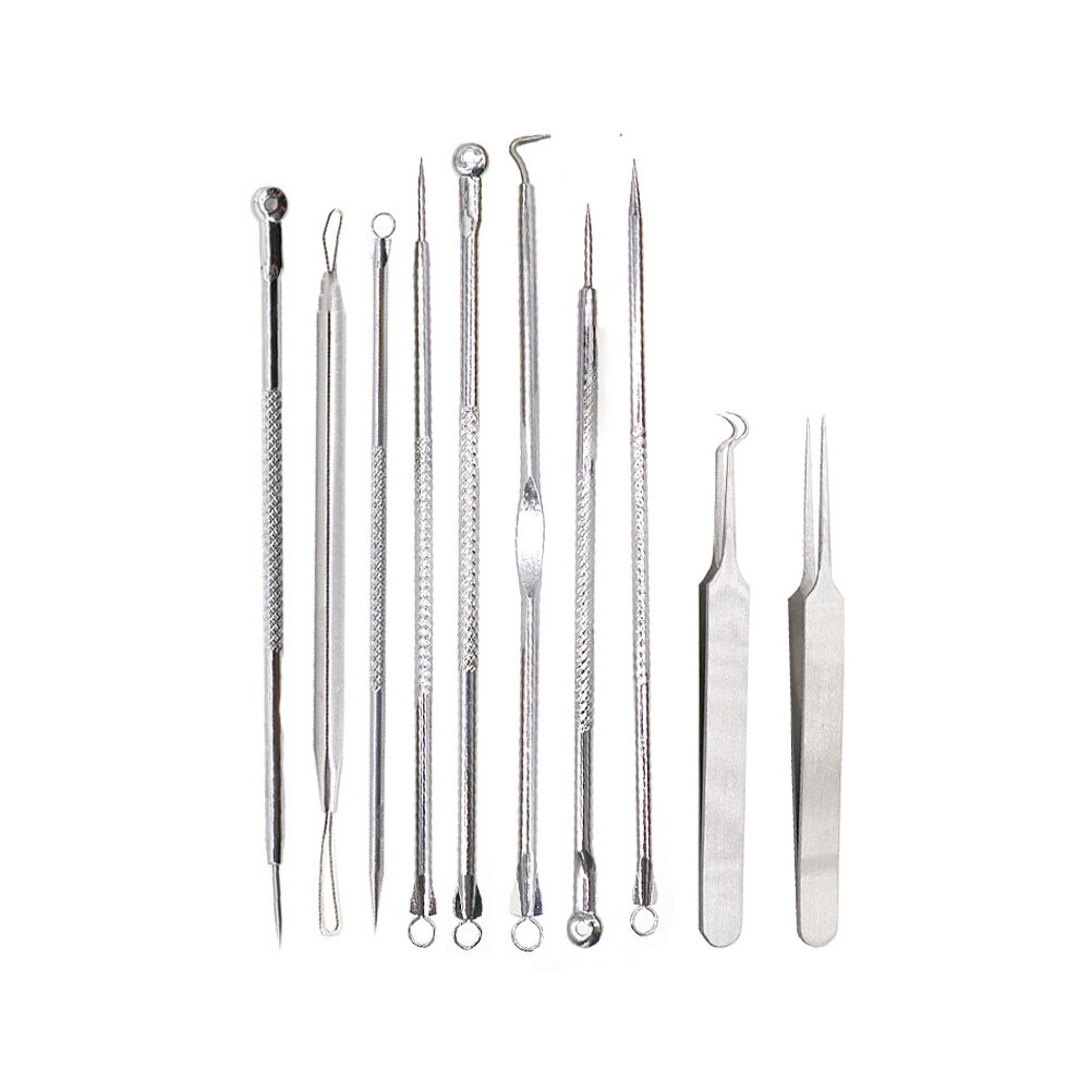 Wejoy Blackhead Remover Tool Kit Pimple Acne Clip Acne Needles Face Care Comedone Blemish Blackhead Extractor Removal Skin Care Tool
