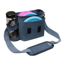 Sling Bag For Flying Disc Golf - Holds 8-10 Discs, Water Bottle, Extremely Durable Canvas, Small Disc Golf Starter Bag