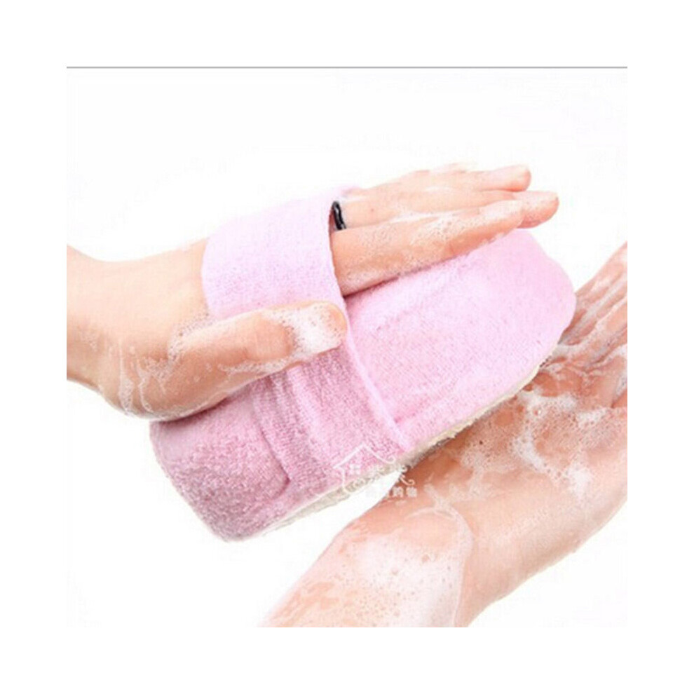 Wejoy 1Pc New Fresh Natural Loofah Luffa Sponge Face Body Bath Shower Spa Body Effective Exfoliator Scrubber Pad Candy Color