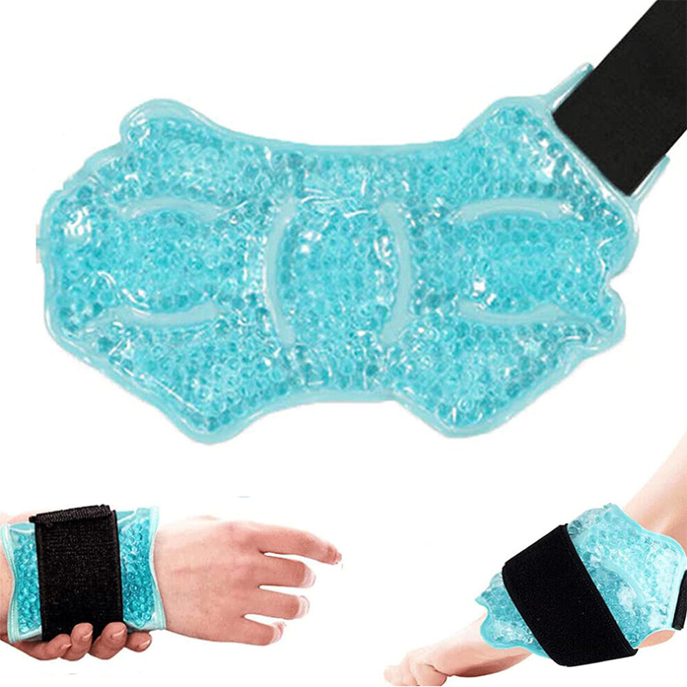 Wejoy Wrist And Ankle Gel Pack Foot Hand Ice Therapy Wrap Reusable Hot Cold Compress Pad Cooling Beads Gel Pack For Injury Pain Relief